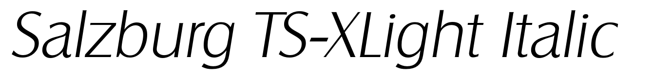 Salzburg TS-XLight Italic